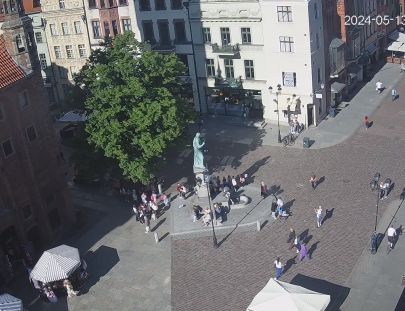 Kamera internetowa Toruń - Pomnik Mikołaja Kopernika